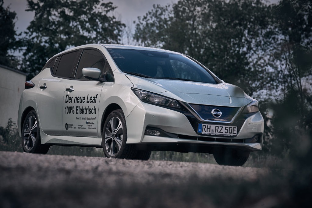 Nissan Leaf Grün